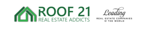 Official partner logos for ROOF21 Real Estate Addicts and Leading Real Estate Companies of the World